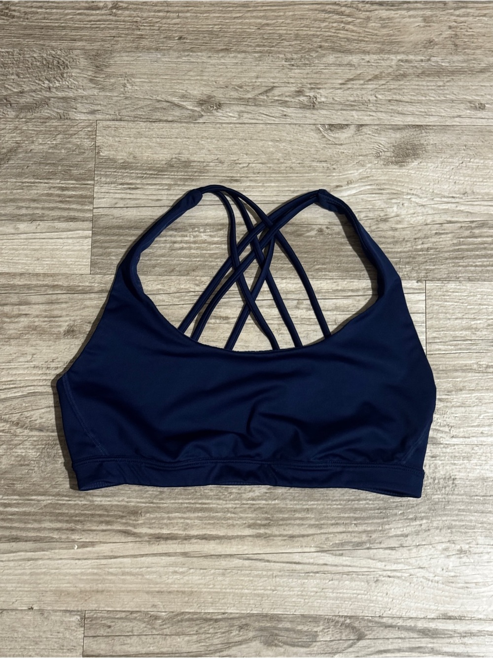 Victoria sport Crisscross Back Sports Bra in Navy Supportive Everyday Activewear